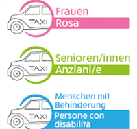 Taxidienste für SeniorInnen, Frauen und Menschen mit Beeinträchtigung